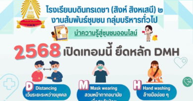 2568 เปิดเทอมนี้ ยึดหลัก DMH