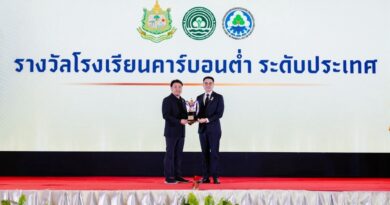 งานสิ่งแวดล้อมไทย มอบรางวัลโครงการโรงเรียนคาร์บอนต่ำหรือ Low Carbon School ประจำปี 2568 ได้รับรางวัลชมเชย ระดับประเทศ กลุ่ม B โรงเรียนมัธยมศึกษาระดับมัธยมศึกษา