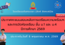 ประกาศผลคะแนนสอบหลังเรียนปรับพื้นฐาน และการจัดห้องเรียน ม.1 และ ม.4 ปีการศึกษา 2569