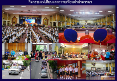 กิจกรรมแห่เทียนและถวายเทียนจำนำพรรษา